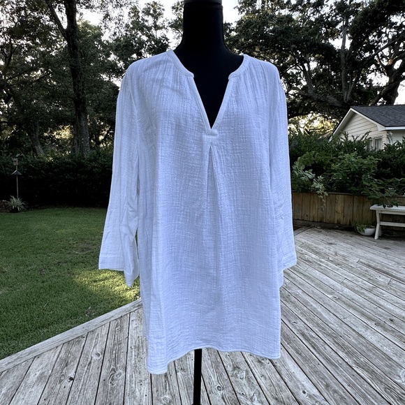 Pure Jill by j Jill White Top size XL - Picture 1 of 8